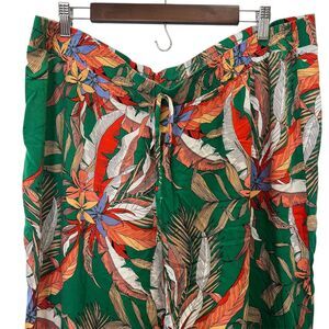 New Look Womens Tropical Floral Pants Size 3X Beach Summer Vacation Boho